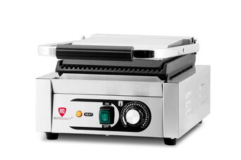Kontakt grill pojedynczy | ryflowany | Resto Quality | 1,8 kW