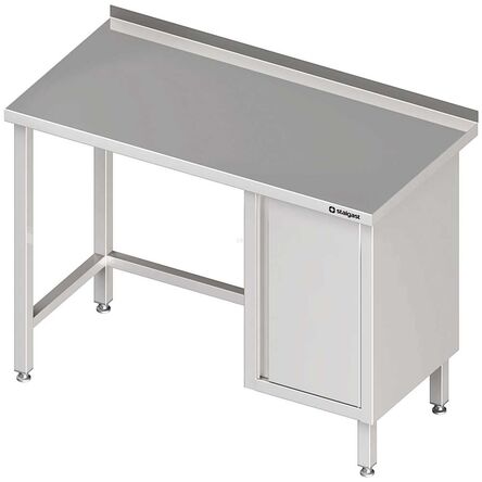Stół przyścienny z szafką (P),bez półki 1600x700x850 mm