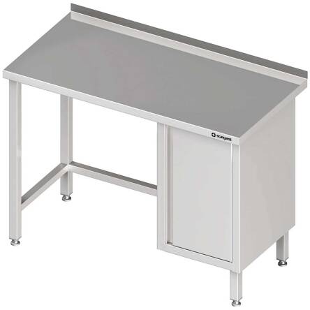 Stół przyścienny z szafką (P),bez półki 1000x600x850 mm