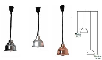 WŁOSKA Lampa grzewcza do podgrzewania potraw z regulacją wysokośći MetalCarelli