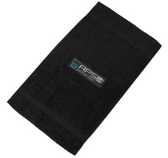 Ręcznik barmański APS, czarny, 100% bawełna 52x29cm DE-00323APS