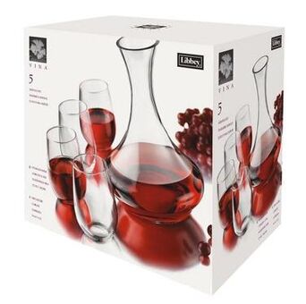 Zestaw do serwowania wina Stemless Wine 5 elementów DE-221YS4B 