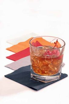 Serwetki cocktailowe, 25x25cm, składane 1/4, pomarańczowe, 200szt DE-00262 O-200 