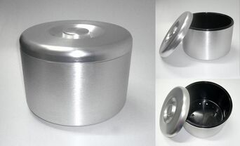 Pojemnik na lód, aluminiowy, okrągły, 10l DE-00714 